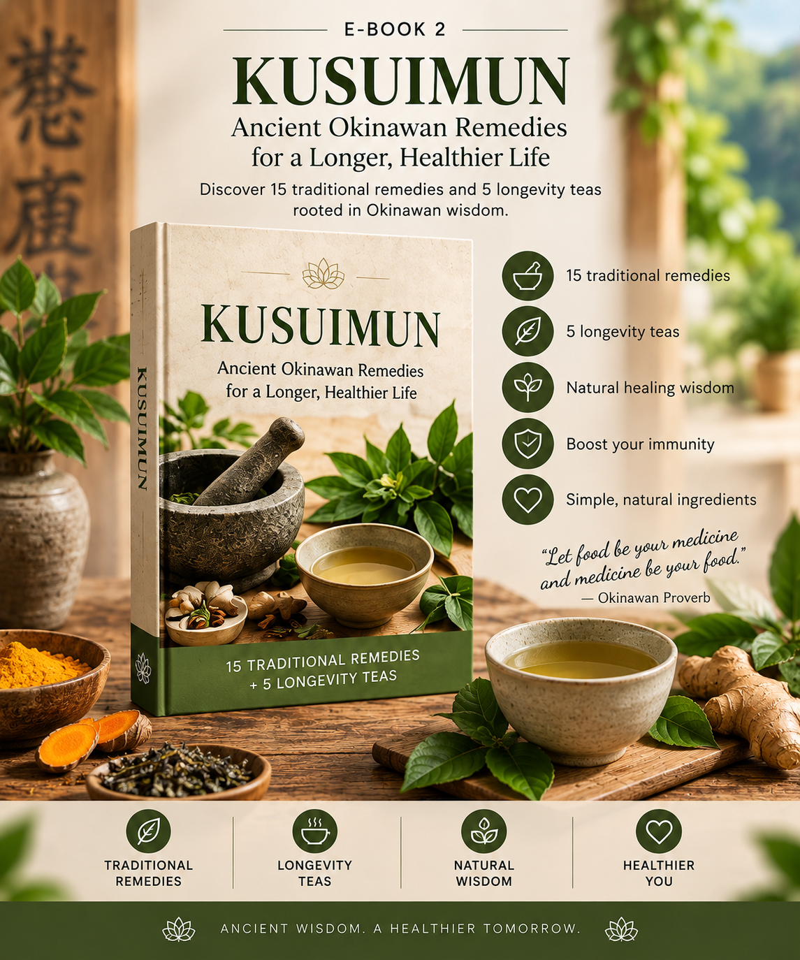The Okinawa Longevity Bundle: 3 Complete Guides to Food, Remedies & Recipes